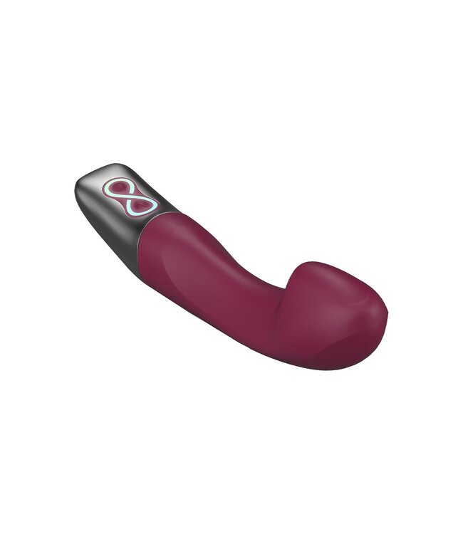 NMC SILICONE RECHARGEABLE VIBRATOR RUBINE RED