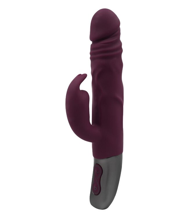 NMC SILICONE RECHARGEABLE VIBRATOR RUBINE RED