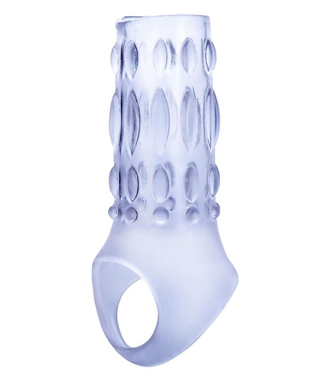 NMC 3 INCH TPE TRANSPARENT PENIS ENHANCER WITH BALL STRAP