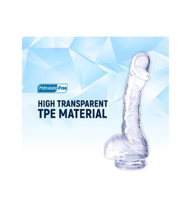 NMC 4 INCH REALISTIC MINI  DILDO WITH SUCTION CUP CLEAR