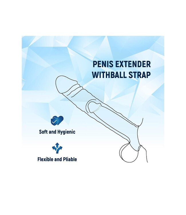NMC 7.5 INCH PENIS EXTENDER WITH BALL STRAP CLEAR