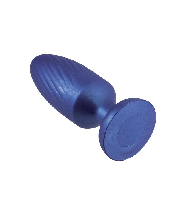 NMC 4 INCH SILICONE ANAL PLUG METALLIC BLUE