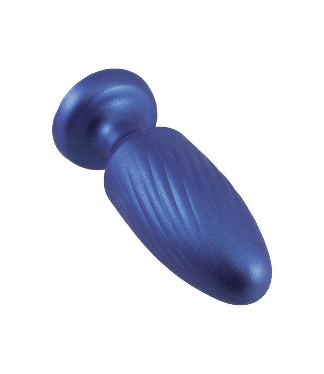 NMC 4 INCH SILICONE ANAL PLUG METALLIC BLUE