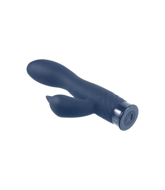NMC 6.5 INCH RECHARGEABLE SILICONE 10 FUNCTIONS SPEED VIBRATOR BLUE