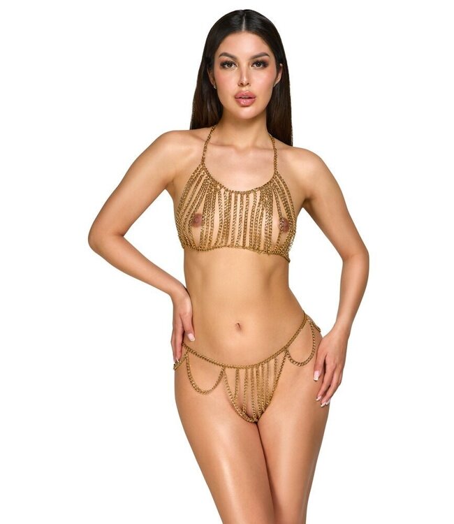 Halter Neck And Thong Chain Set