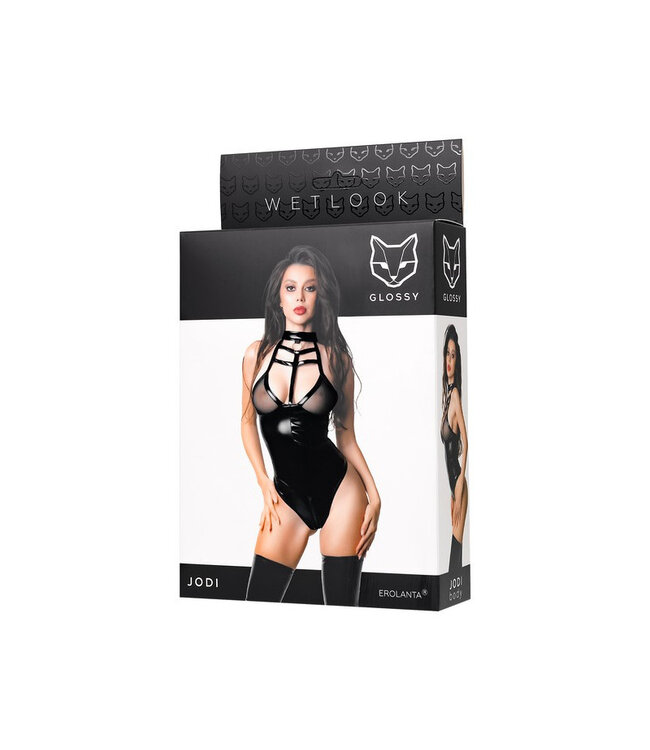 Jodi Wetlook Zip-Up Bodysuit