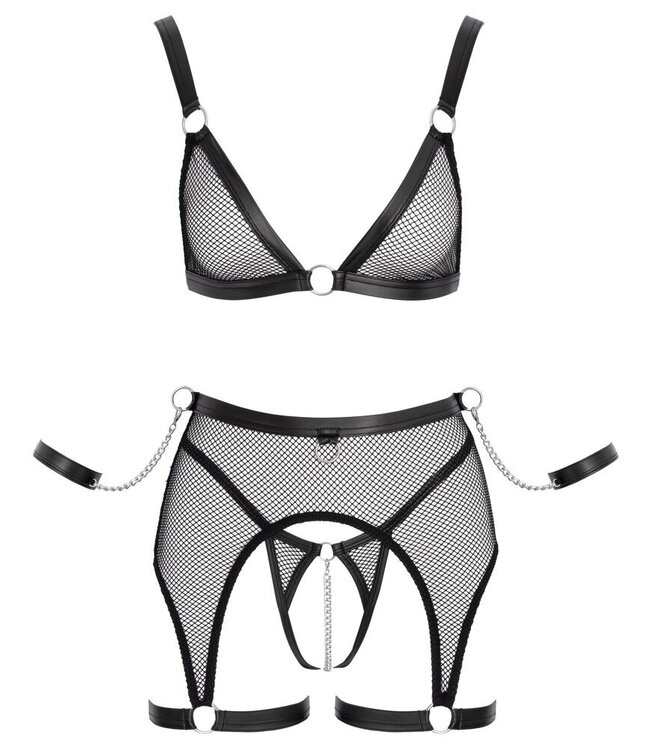 Fishnet Bondage Lingerie Set