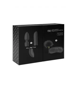 Switch Pleasure Kit #4 - Vibrator with Different Attachments Black
