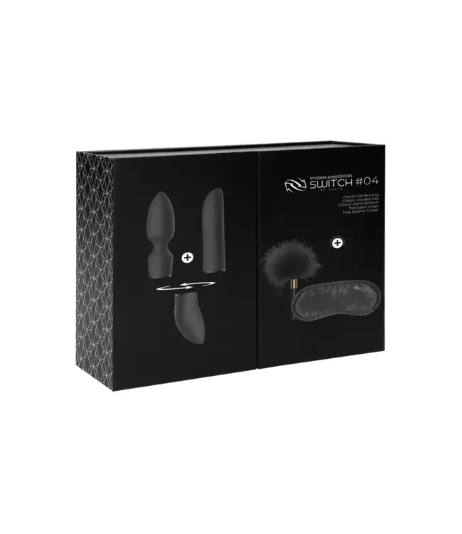 Pleasure Kit #4 - Vibrator with Different Attachments Black