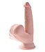 Pipedream KING COCK PLUS 6 INCH TRIPLE DENSITY COCK WITH SWINGING BALLS LIGHT