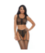 Forplay You a Vixen - Bra and Panty with Garter Belt - S