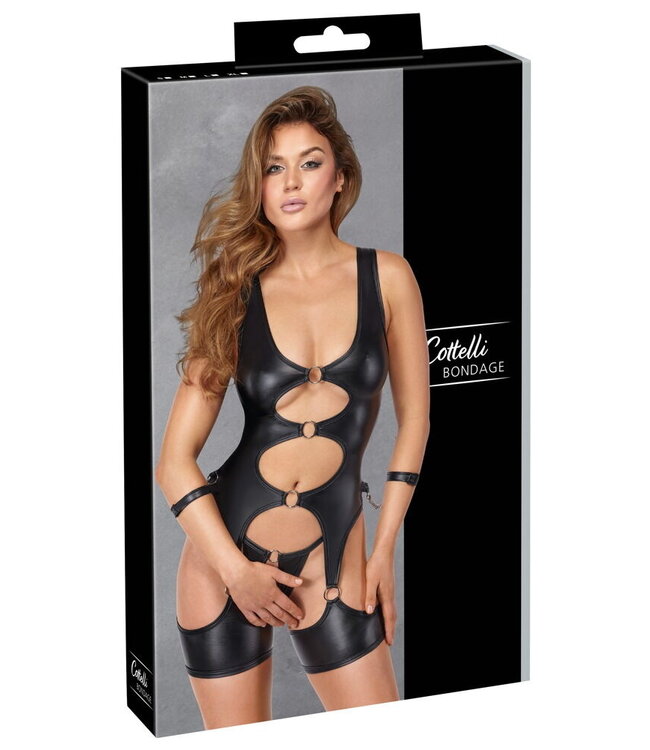Wetlook Open Basque With Cuffs