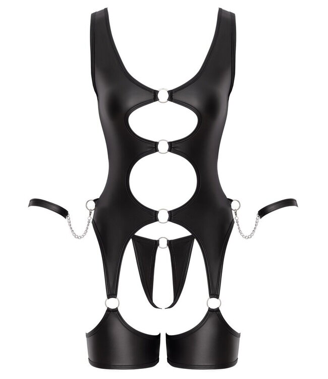 Wetlook Open Basque With Cuffs