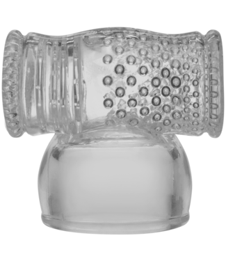 Doc Johnson Cock Stroker - Wand Attachment - Clear