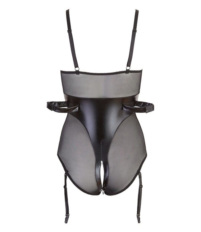 Bondage Body With Suspenders & Open Breasts