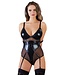 Cottelli Bondage Bondage Body With Suspenders & Open Breasts