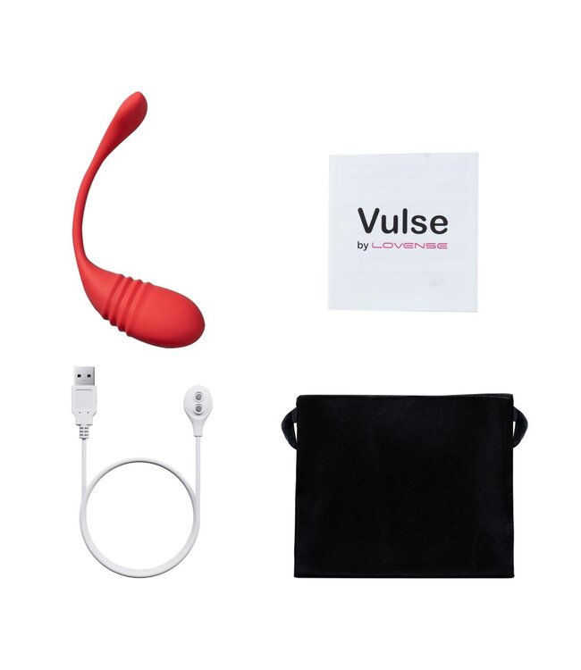 Lovense - Vulse - App-controlled Thrusting Egg Vibrator Red