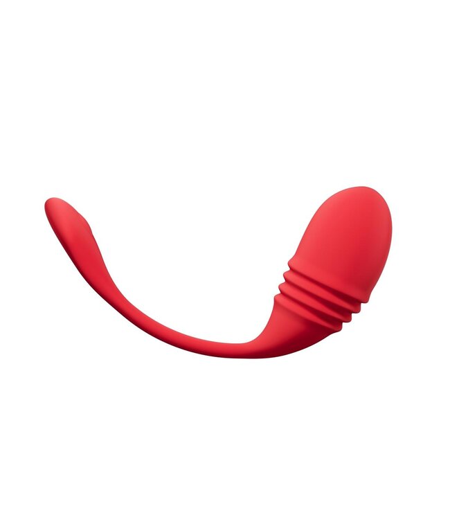 Lovense - Vulse - App-controlled Thrusting Egg Vibrator Red