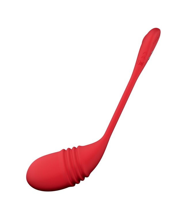 Lovense - Vulse - App-controlled Thrusting Egg Vibrator Red