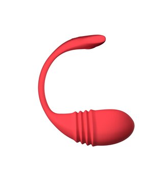 Lovense Lovense - Vulse - App-controlled Thrusting Egg Vibrator Red