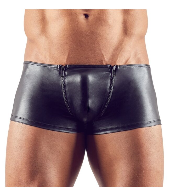 Wetlook Men's Boxer with Zippers