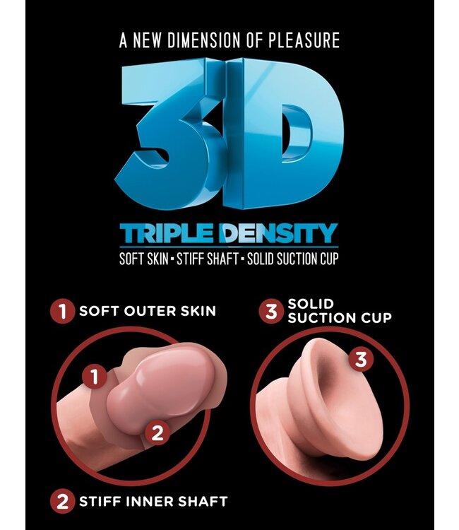 12" Triple Density Cock with Balls