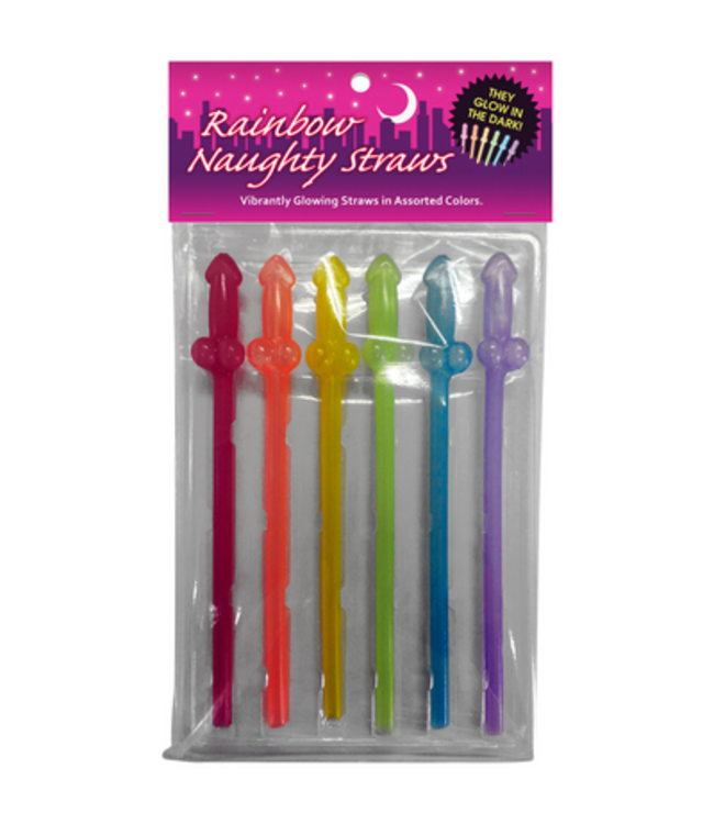 Rainbow Naughty Straws