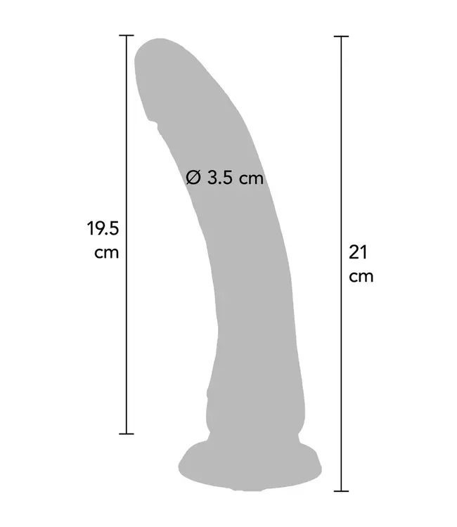 Dong Silicone - 21 cm/8.5inch