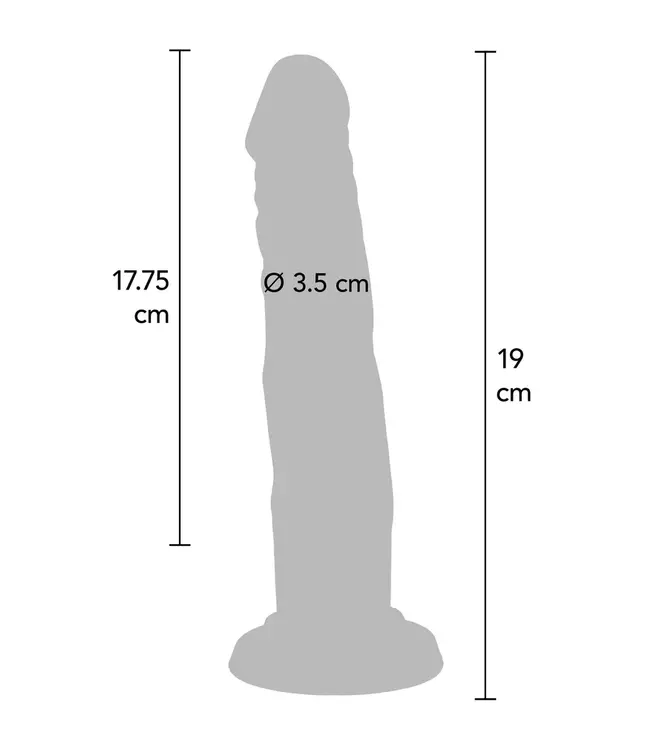 Silicone Dong - 19cm / 7.5 Inch