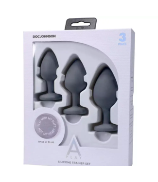 Doc Johnson Buttplug Silicone Trainer Set - 3 Piece Set
