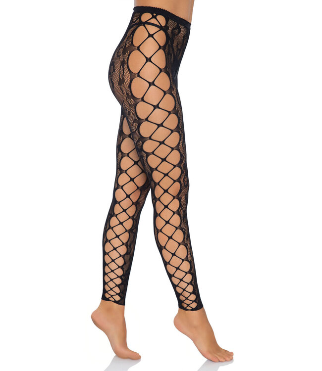 Leg Avenue Footless Crotchless Tights