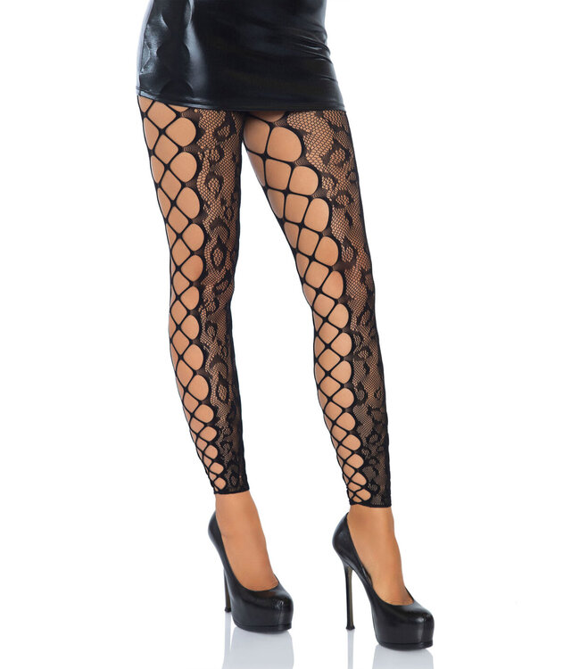 Leg Avenue Footless Crotchless Tights