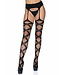 Leg Avenue Net garter belt stockings