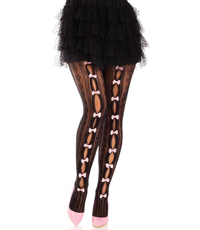 Leg Avenue Sweetheart striped net tights