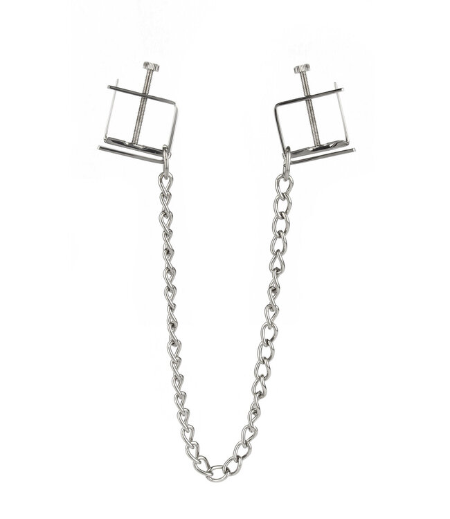 Mr. Steel Press Nipple Clamps With Chain