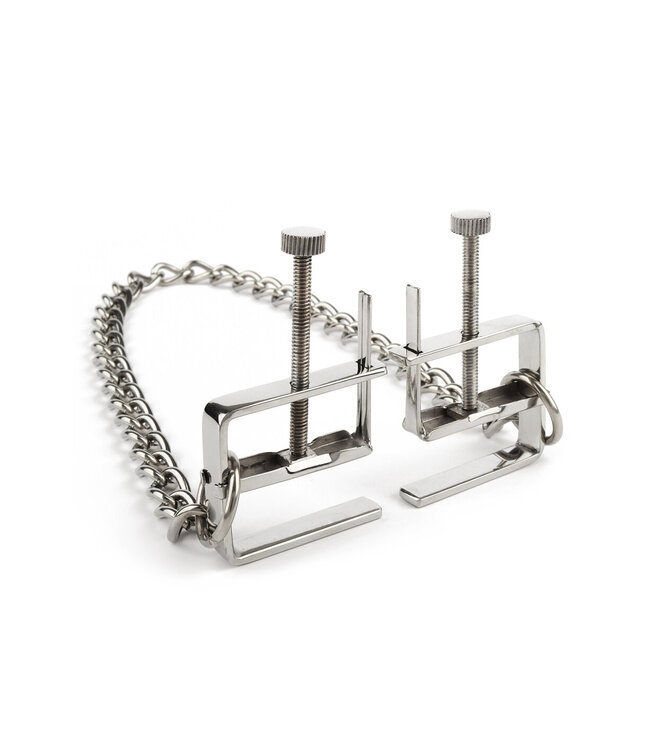 Mr. Steel Press Nipple Clamps With Chain