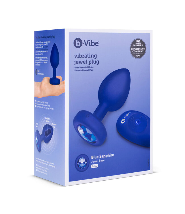B-Vibe Vibrating Jewel Plug L/XL