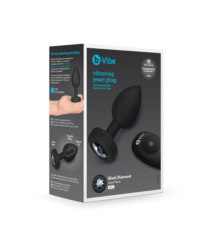 B-Vibe Vibrating Jewel Plug M/L