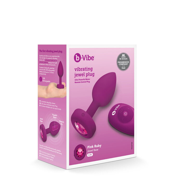 B-Vibe Vibrating Jewel Plug S/M