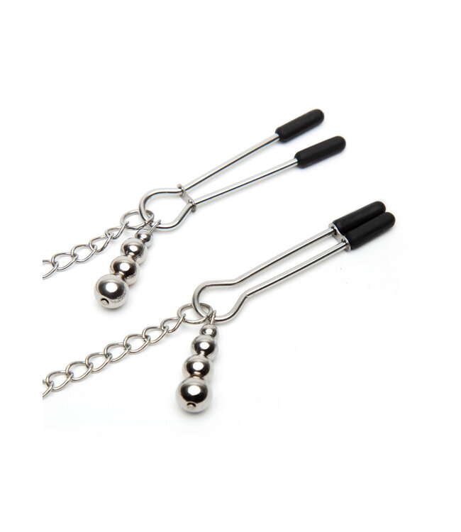 Fifty Shades of Grey Play Nice Satin & Lace Collar & Nipple Clamps