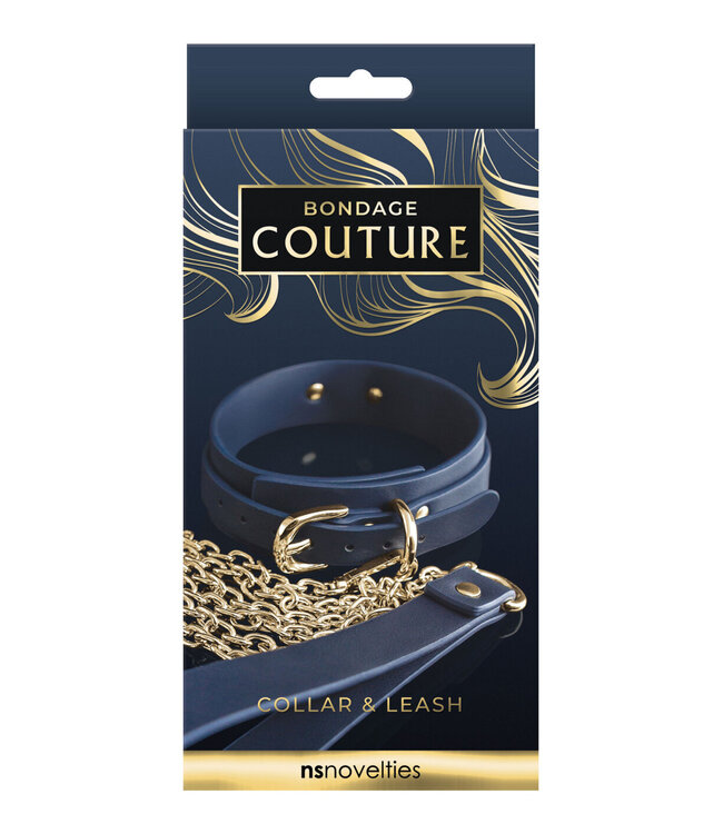 NS Novelties Bondage Couture Collar and Leash