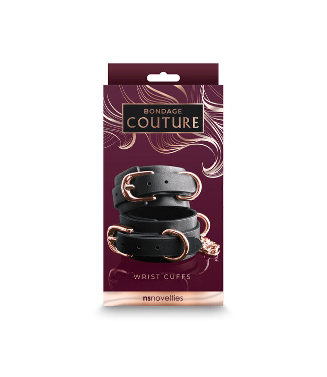 NS Novelties Bondage Couture Wrist Cuffs
