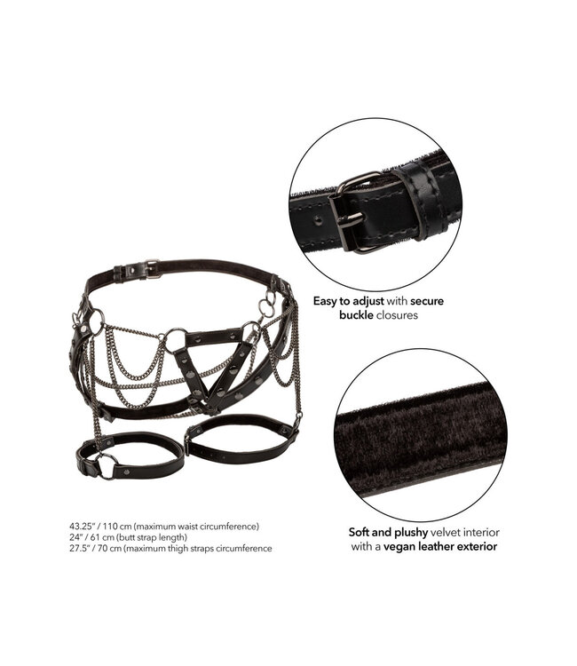 CalExotics Euphoria Collection Thigh Harness With Chains