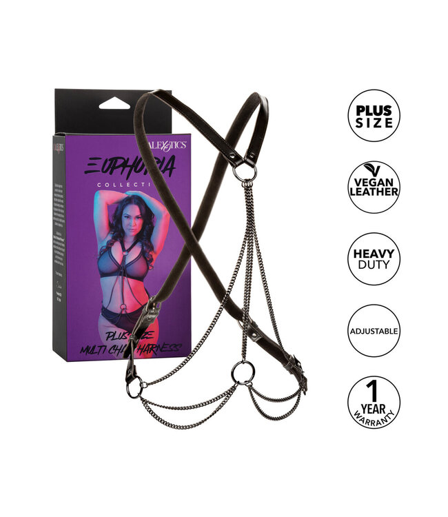 CalExotics Euphoria Collection Plus Size Multi Chain Harness