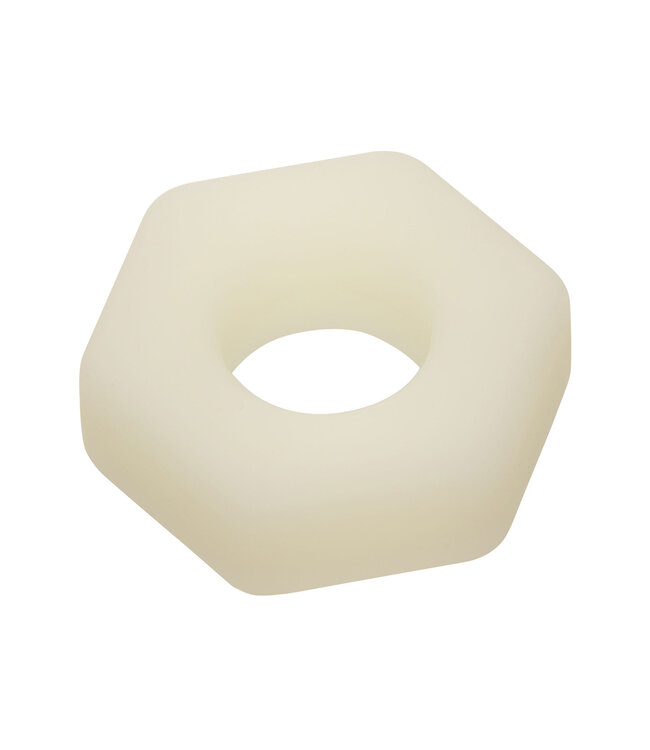 CalExotics Alpha Glow-In-The-Dark Liquid Silicone Prolong Sexagon Ring