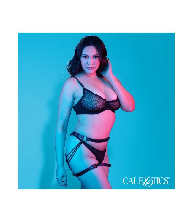 CalExotics Euphoria Collection Plus Size Multi Chain Thigh Harness