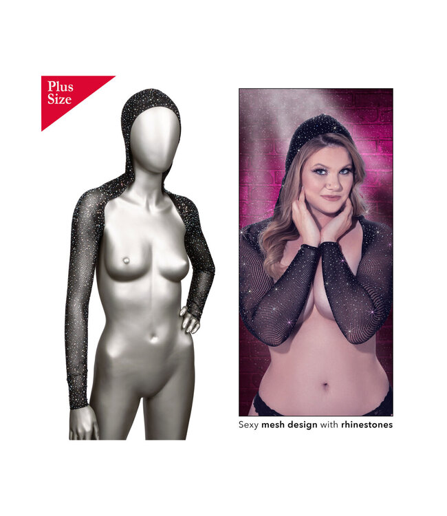 CalExotics Radiance Plus Size Hooded Shoulder Shrug