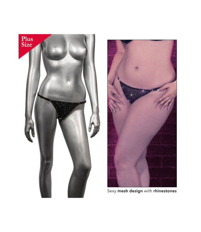 CalExotics Radiance Plus Size Crotchless Thong