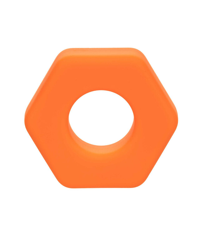 CalExotics Alpha Liquid Silicone Prolong Sexagon Ring