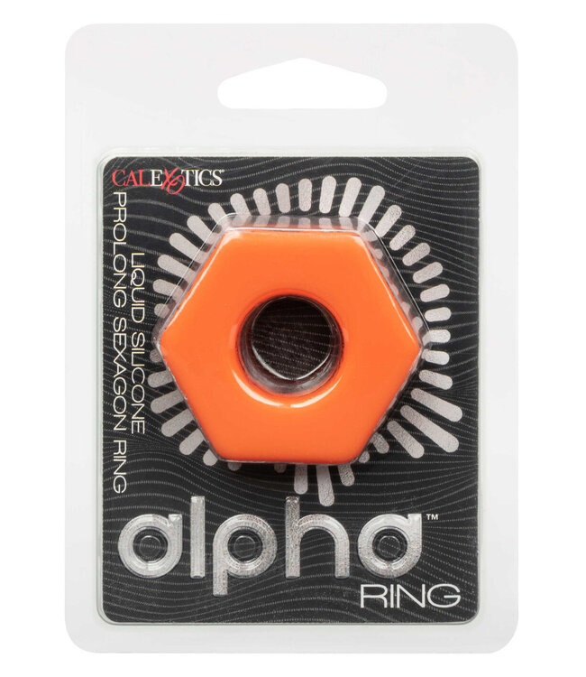 CalExotics Alpha Liquid Silicone Prolong Sexagon Ring
